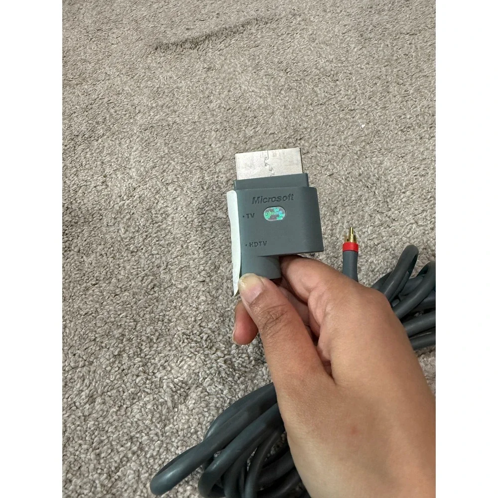 Microsoft Xbox 360‎ Original Component AV Cable Gray Audio Video Cord OEM